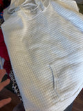 White Textured Hoodie