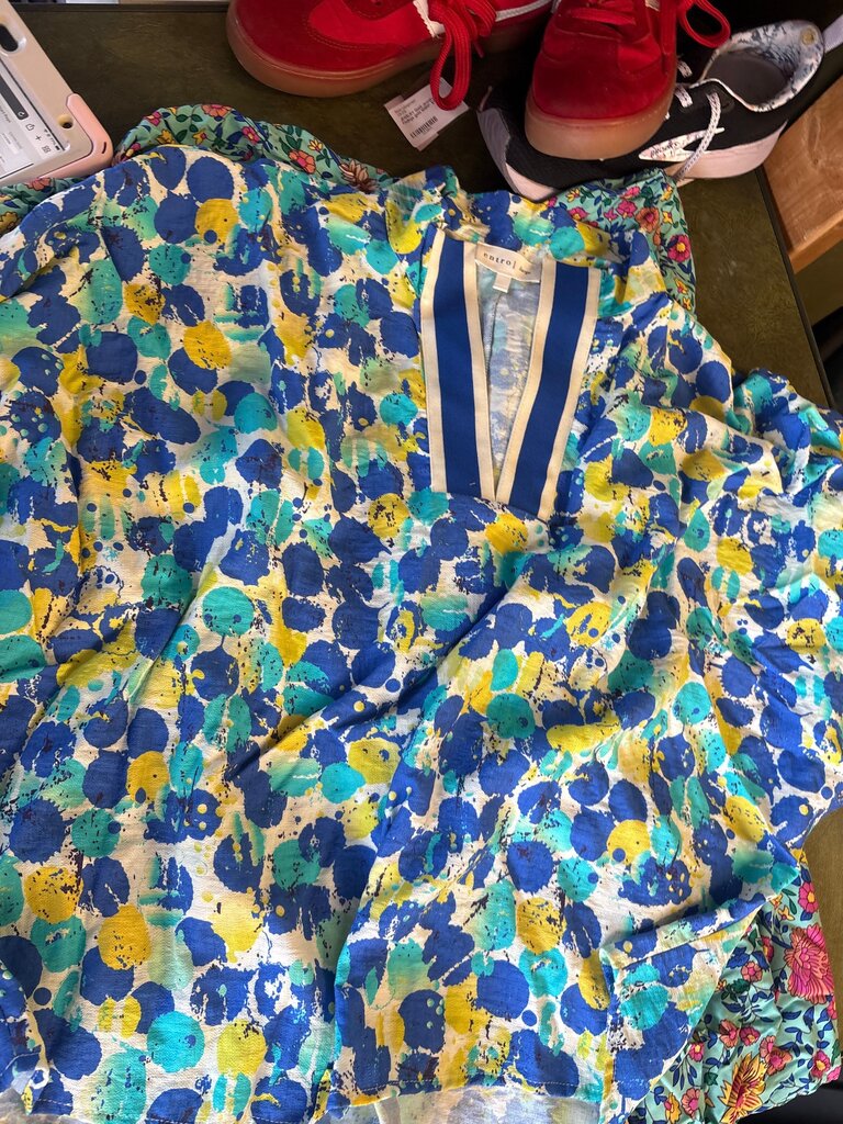 Colorful Floral Print Top