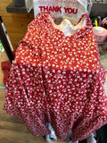 Red Floral Print Dress