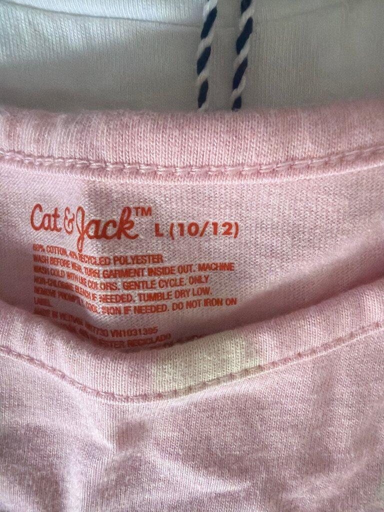 Cat & Jack Pink Ghost Print Long Sleeve Shirt
