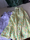 Floral Print Yellow Dress