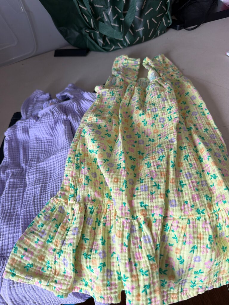 Floral Print Yellow Dress