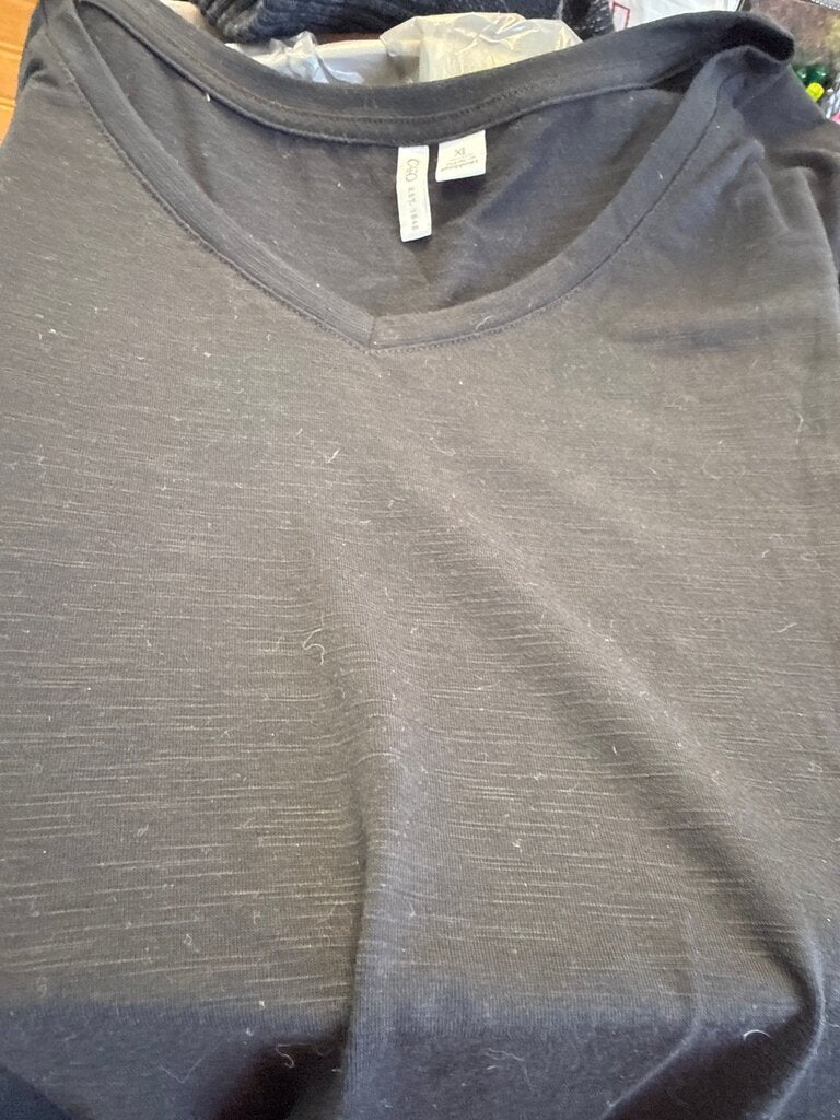 Black V-Neck T-Shirt