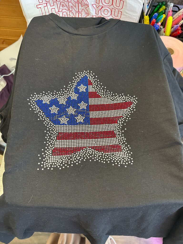 Star Spangled Rhinestone Graphic Tee