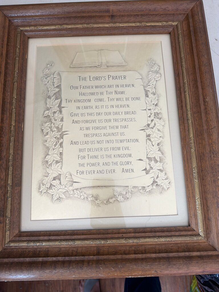 The Lord's Prayer Framed Wall Art
