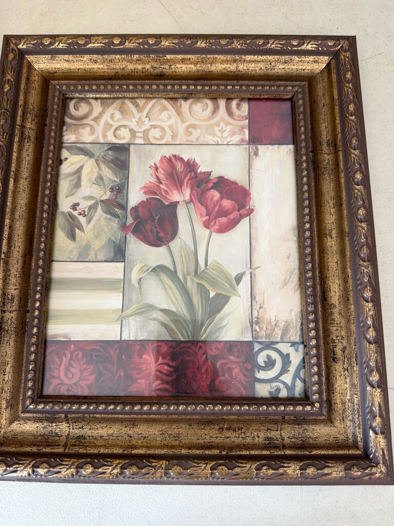 Framed Floral Wall Art