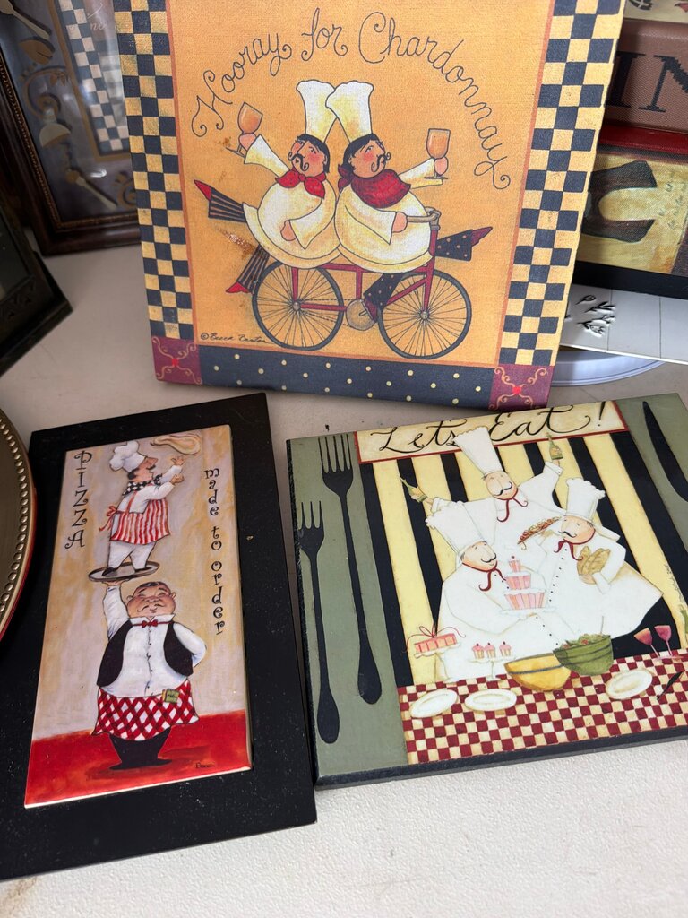 Chef-Themed Kitchen Decor Signs