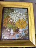 Framed Floral Artwork
