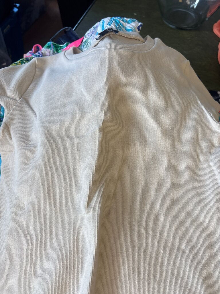 Express Fitted Cream T-Shirt