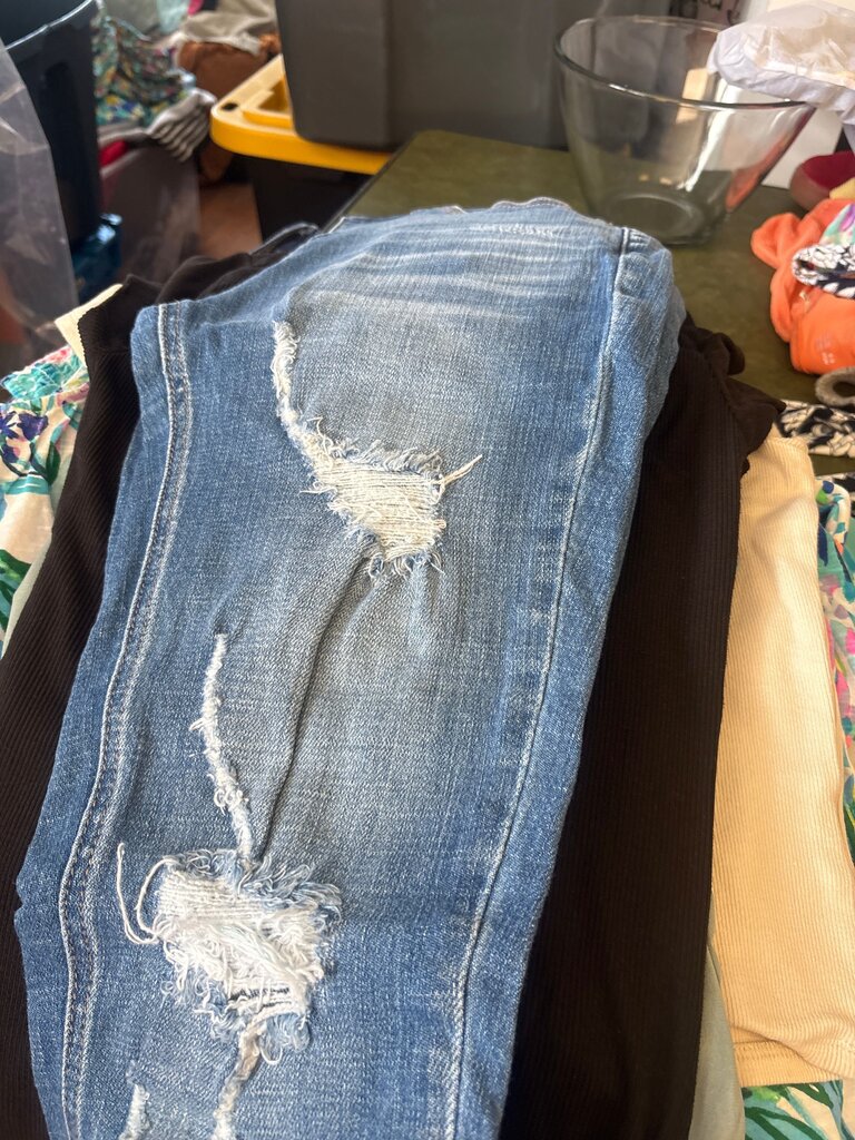 Distressed Denim Jeans