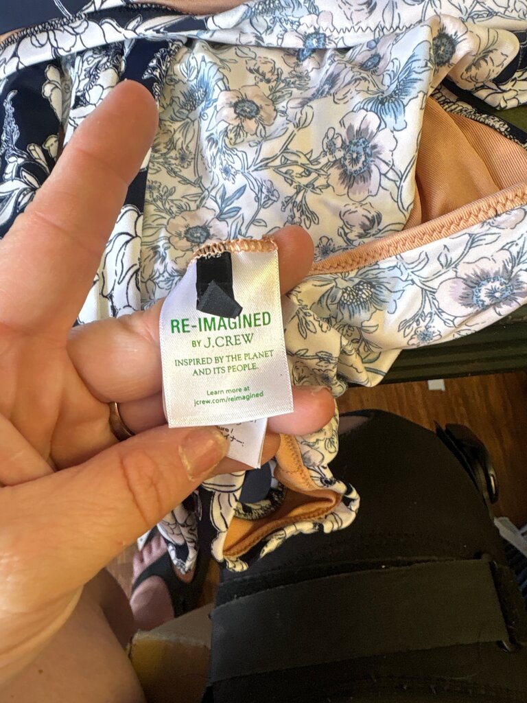 J.Crew Floral Re-Imagined Swim Top