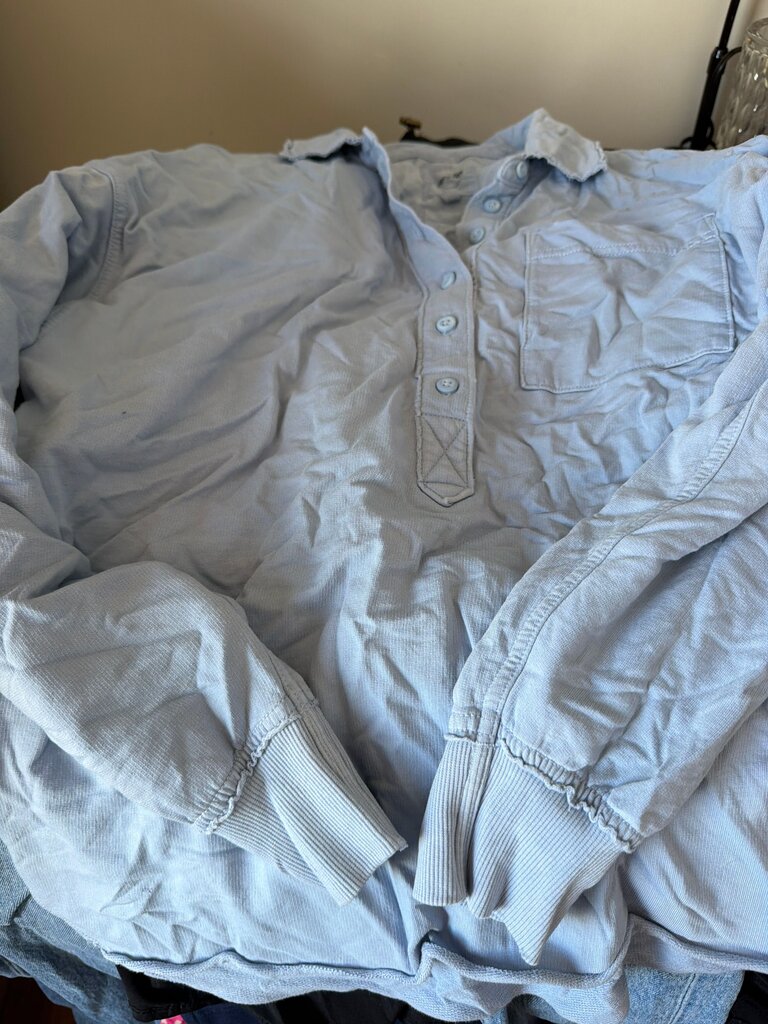 Arie Light Blue Button-Up Shirt