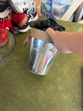 Galvanized Metal Bucket with Rope Handle