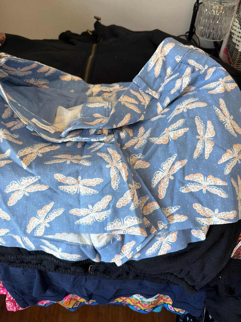LOFT Women's Blouse with Butterfly Print
