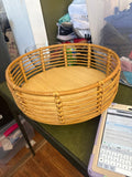 Round Bamboo Storage Basket