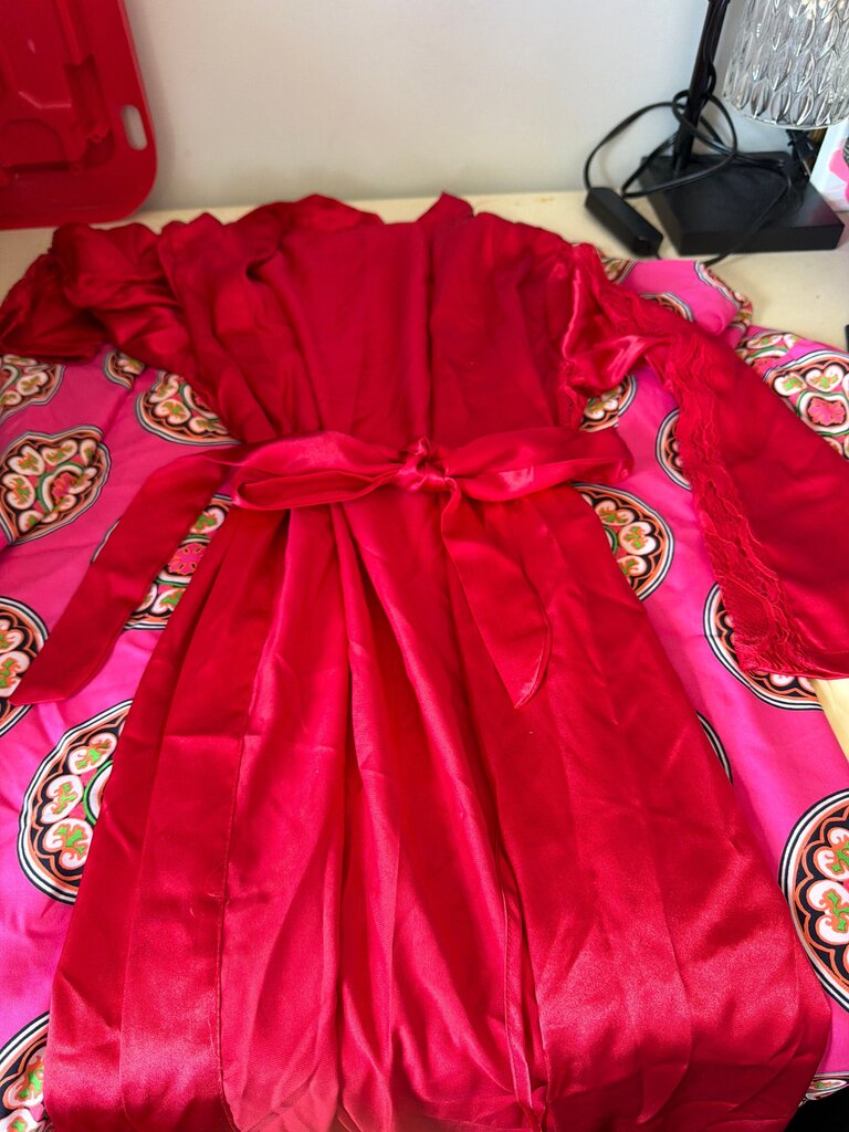 Red Satin Robe