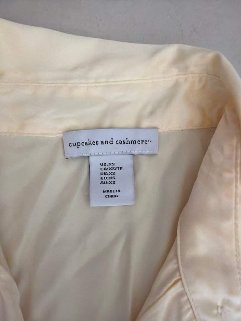 Cupcakes and Cashmere Yellow Button-Up Shirt