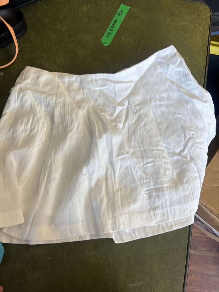 White Pleated Women's Skirt