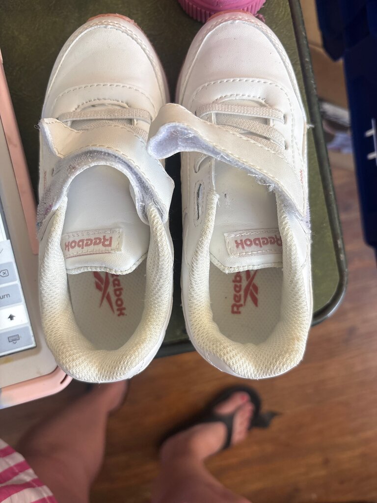 Reebok White Velcro Shoes
