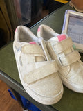 Glittery White Velcro Shoes