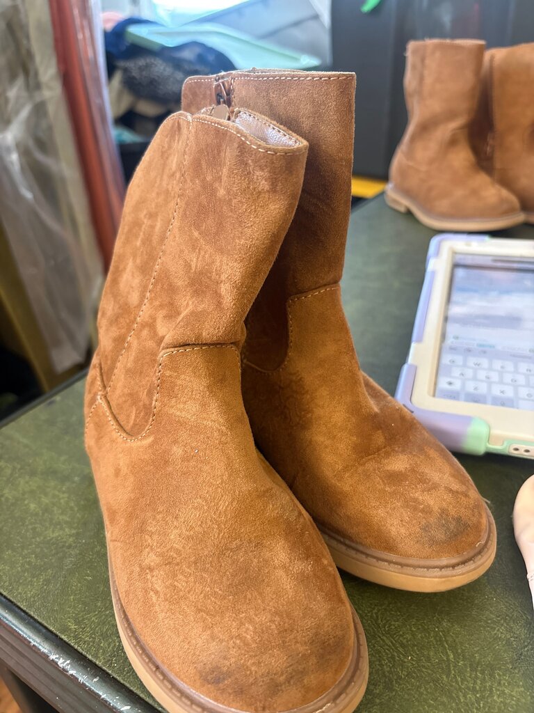 Brown Suede Ankle Boots