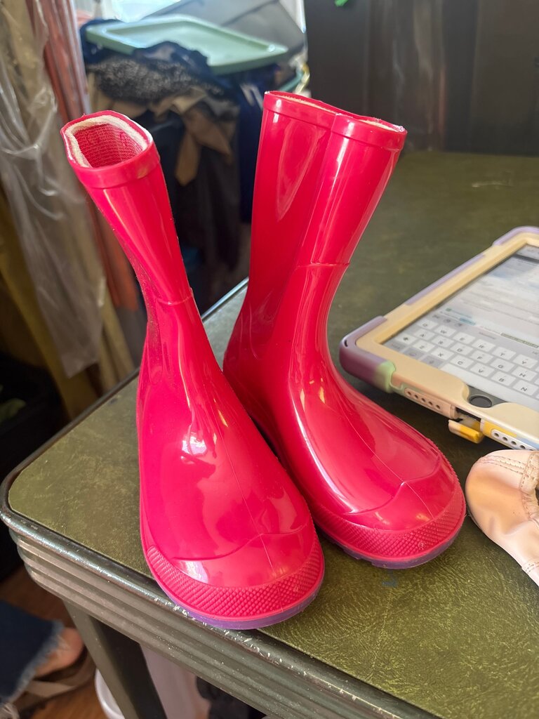 Kids Pink Rain Boots