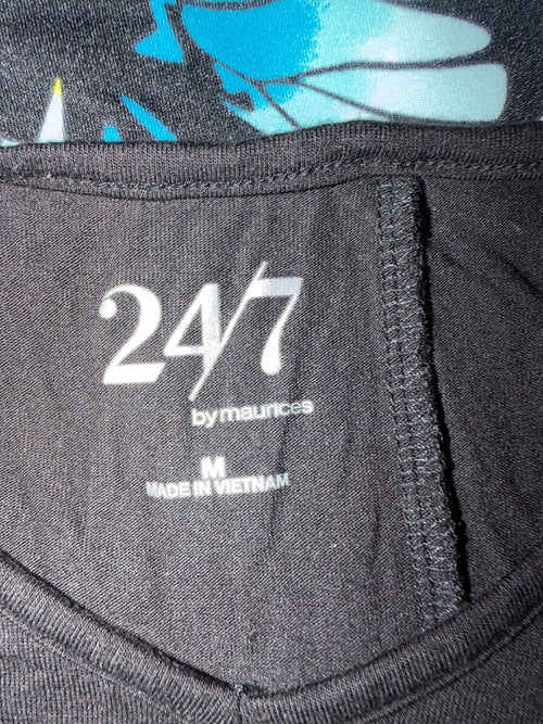 24/7 by Maurices Black V-Neck Top