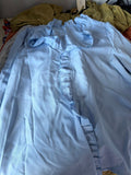 Light Blue Ruffled Blouse