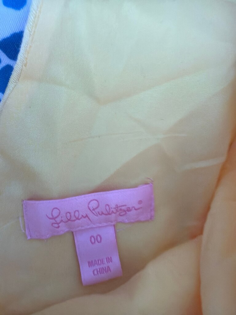 Lilly Pulitzer Yellow Dress Size 00