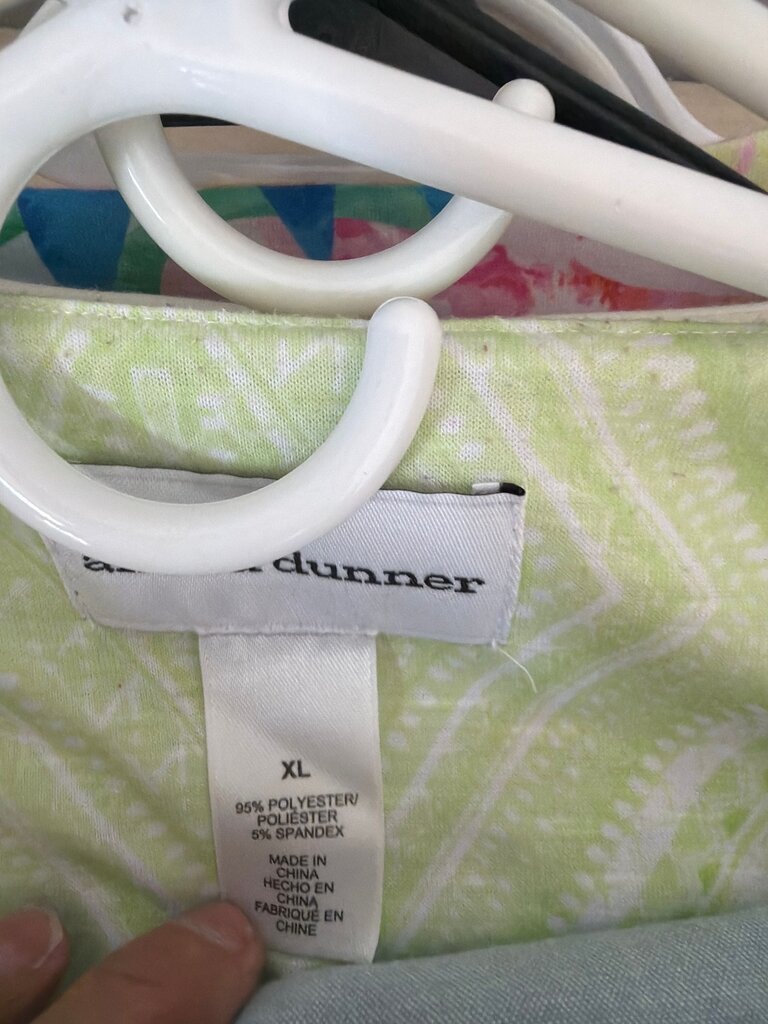Avenida Dunner XL Green and Blue Patterned Tunic