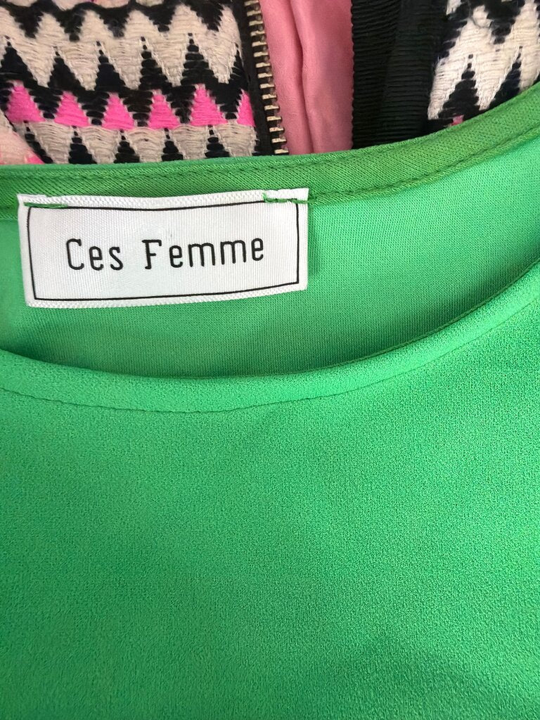 Ces Femme Green Top