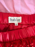 Peach Love Red Sequin Skirt