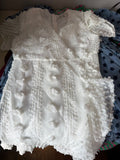She + Sky White Textured Blouse