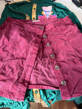 Maurices Maroon Corduroy Skirt
