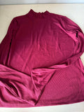 Mauve Long Sleeve Mock Neck Top