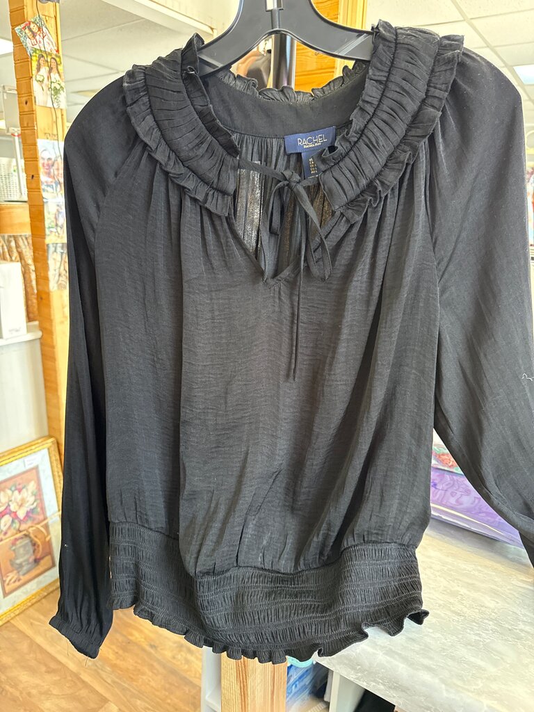 Rachel Roy Black Long Sleeve Top