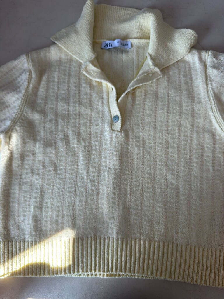 Zara Yellow Pullover Sweater