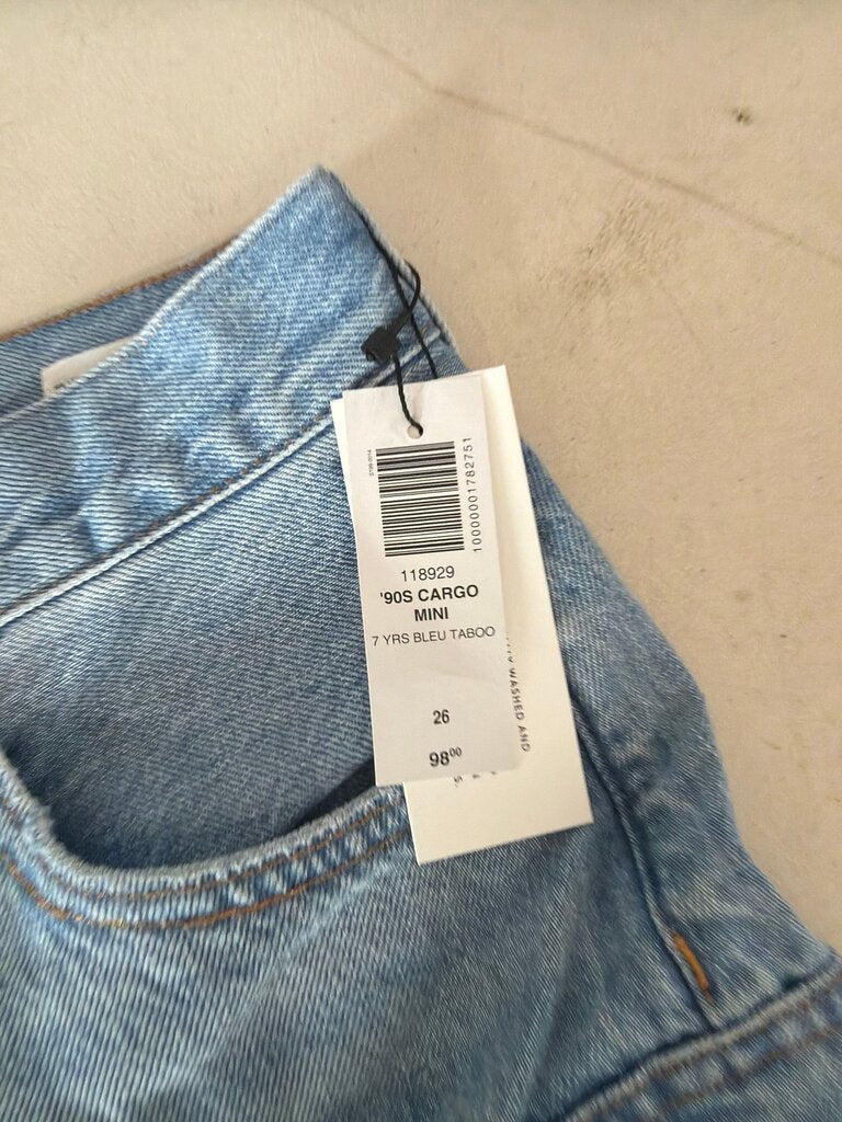 90's Cargo Mini Denim Shorts