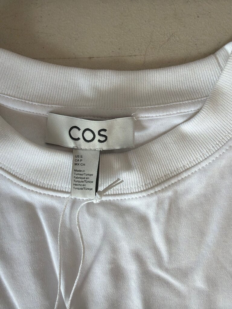 COS Long Sleeve White Top