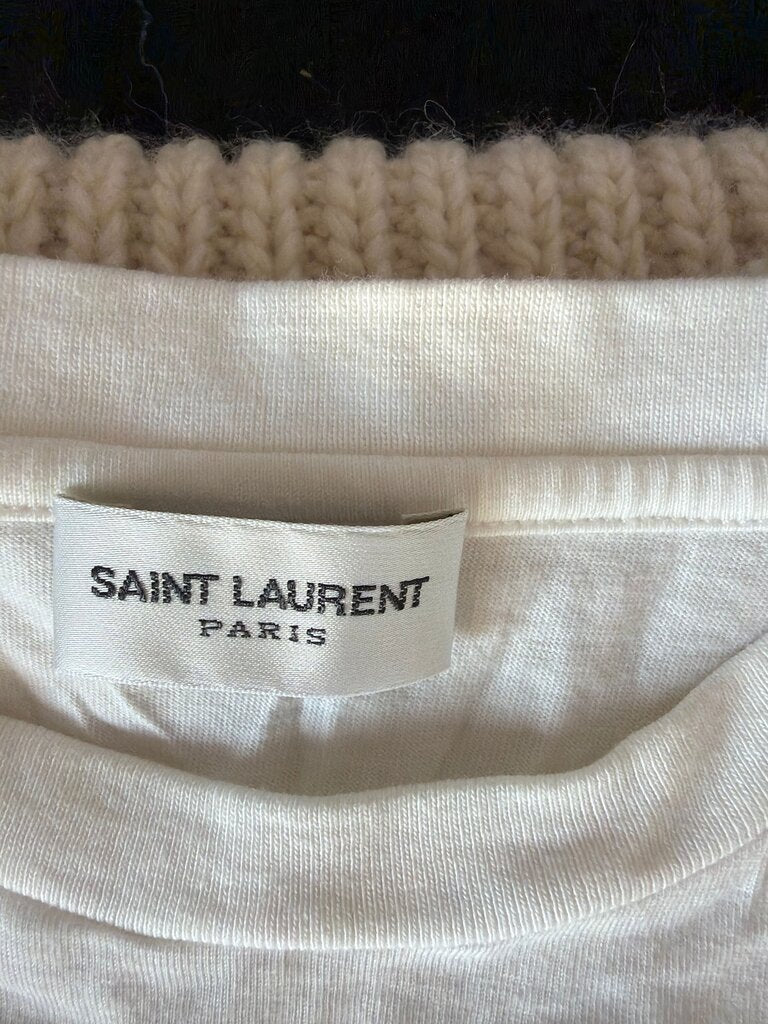 Saint Laurent White T-Shirt
