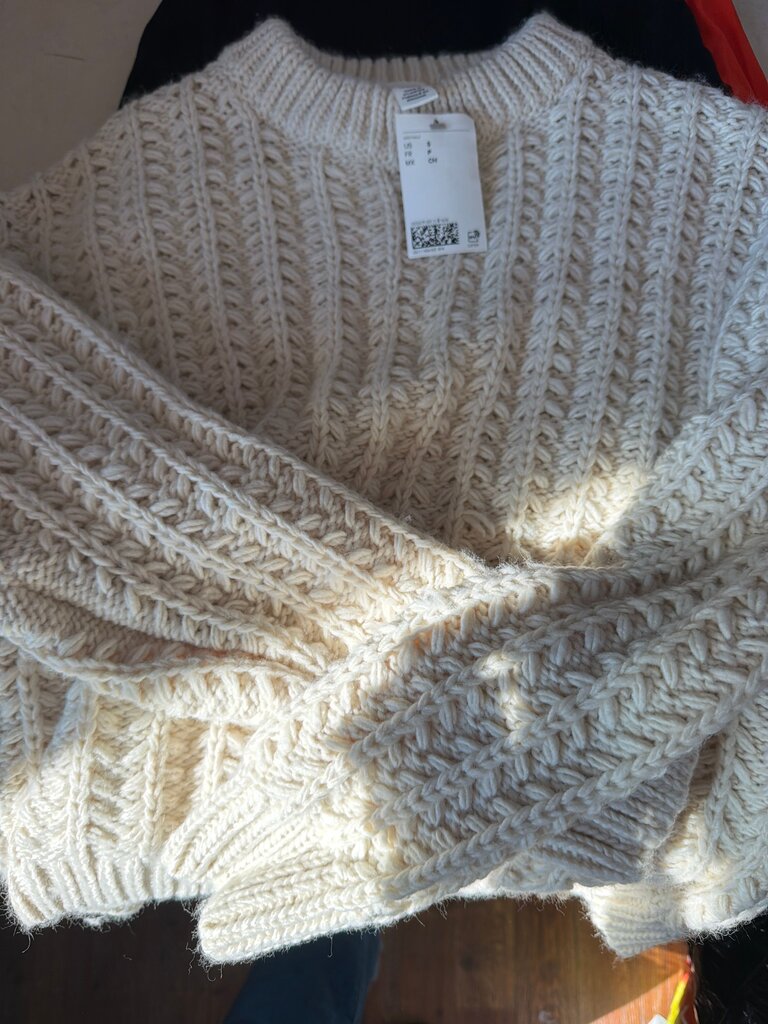 H&M Cream Knit Sweater