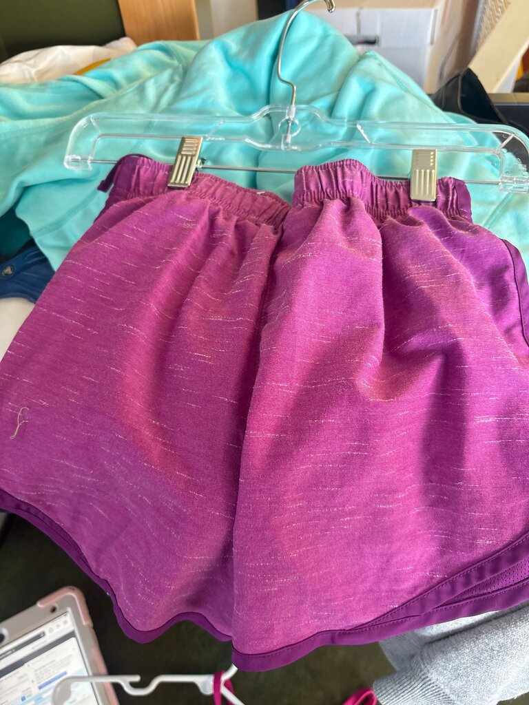 Girls Purple Athletic Shorts