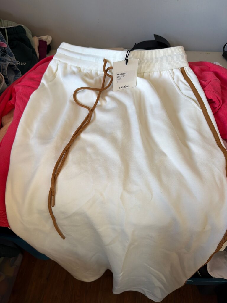 LE BOP Ivory Skirt
