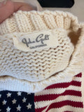 John Galt California Knit Sweater with American Flag