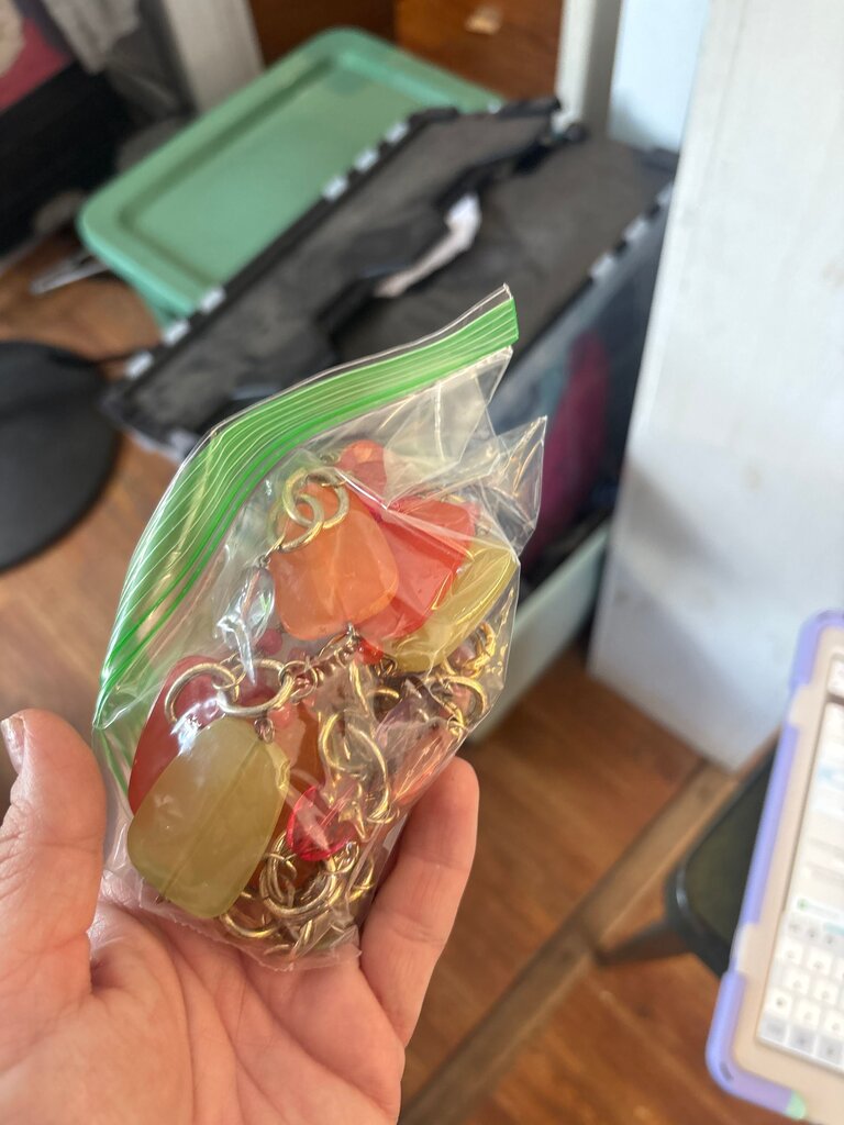 Colorful Beaded Keychain Set