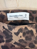 Abercrombie & Fitch Mid Rise Leopard Print Jeans