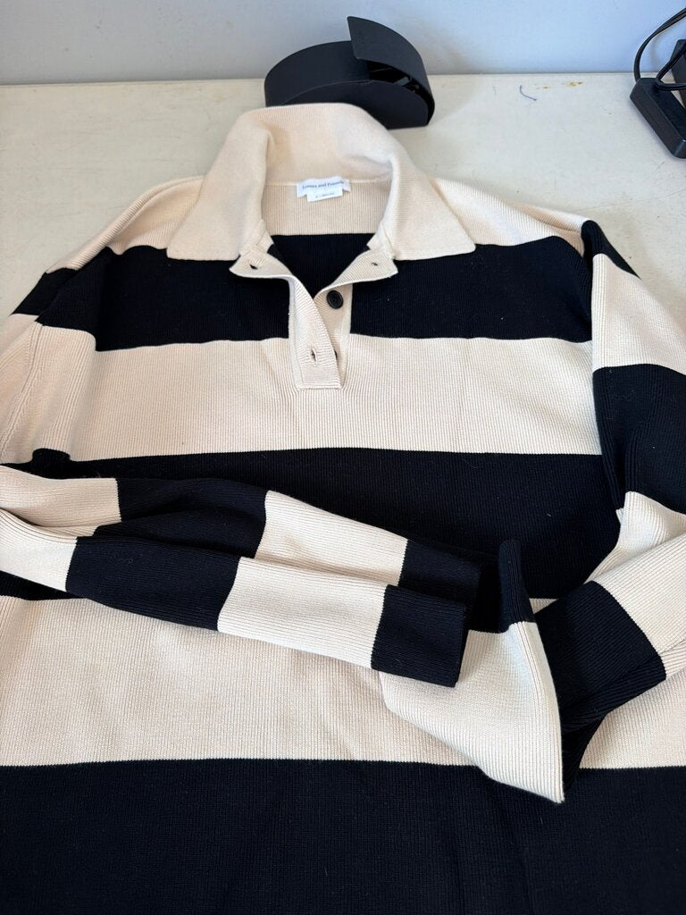 Lovers and Friends Striped Polo Sweater