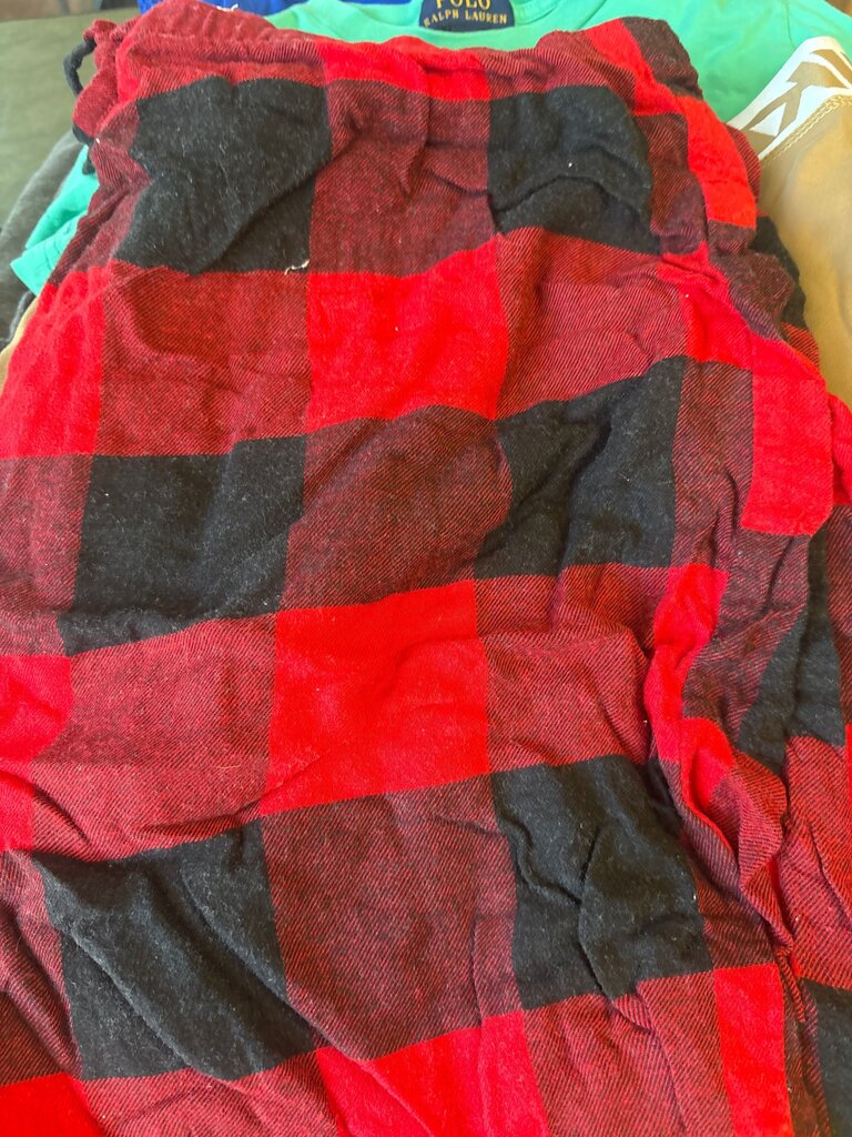 Red and Black Plaid Flannel Blanket