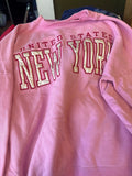 United States New York Pink Sweatshirt