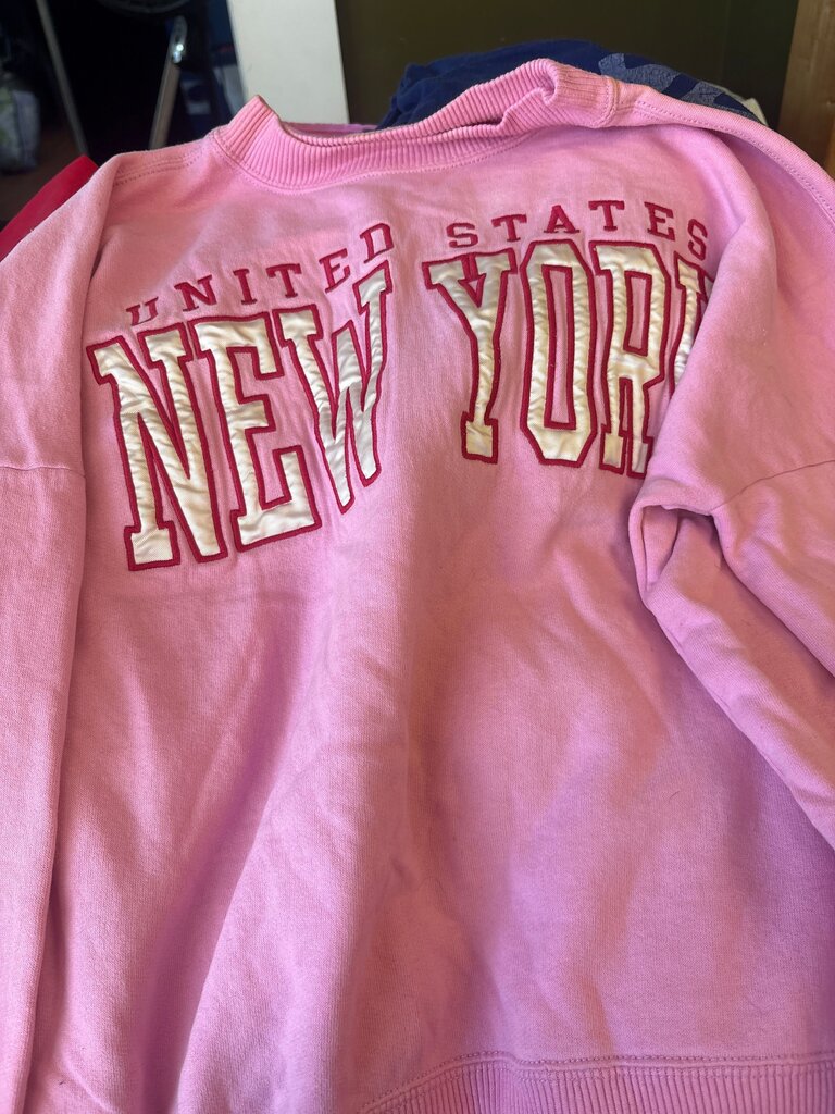 United States New York Pink Sweatshirt